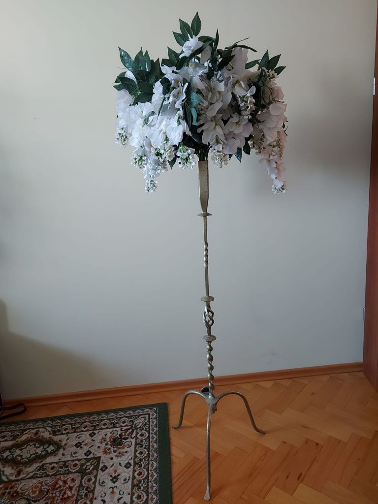 Stojaki na kwiaty kuta stal dekoracje ślubne