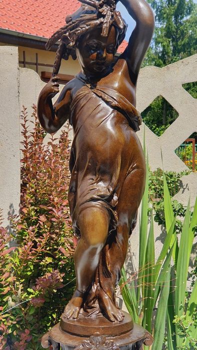 Figura brąz rzeźba z brązu 93cm sygnowana prezent na święta