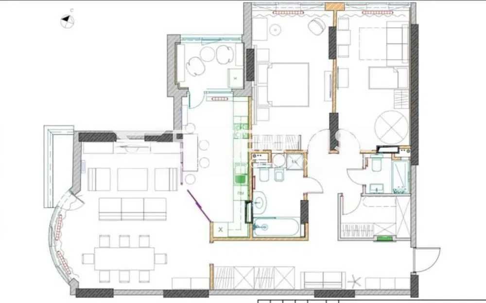 Квартира 122,2 м2 в ЖК Престиж Холл, В. Тютюнника 37/1, Центр Печерськ