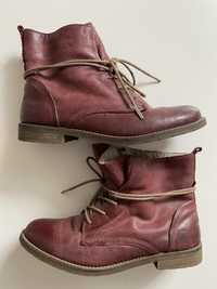 Damskie buty zimowe skórzane Landrover