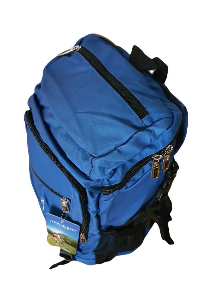 Nowy niebieski plecak turystyczny trekkingowy na prezent 35l 40l