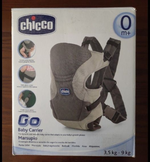 Marsúpio Chicco Go azul 3,5 kg - 9 kg Novo