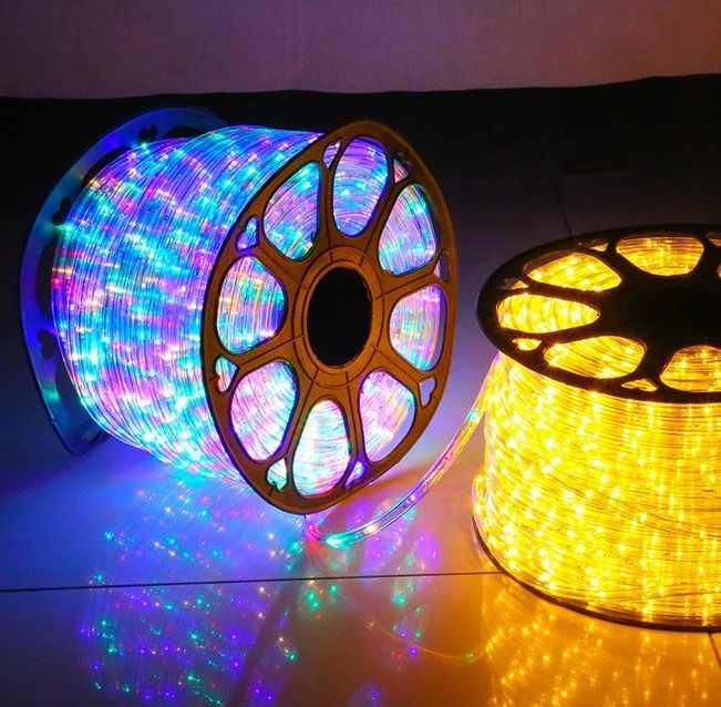 Гірлянда дюралайт 100 метрів силіконовий шланг дощ,сніг, мороз до -45°