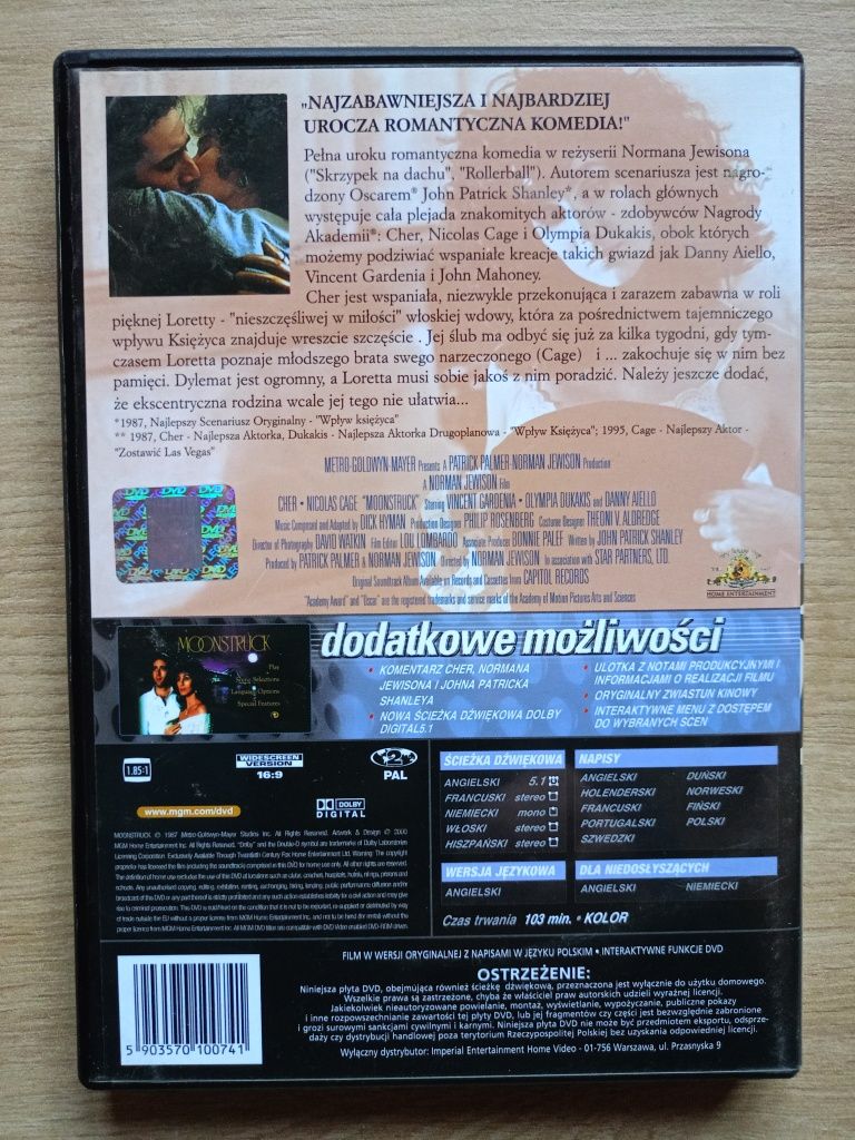 Wpływ księżyca - Nicolas Cage , Cher