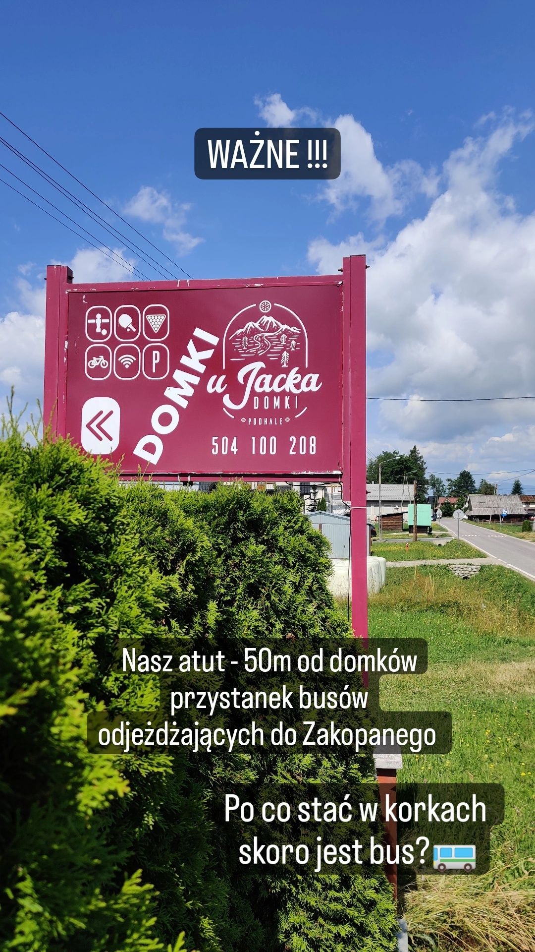 Domek  góry Podhale Zakopane Tatry Termy bilard sauna cymbergaj tenis