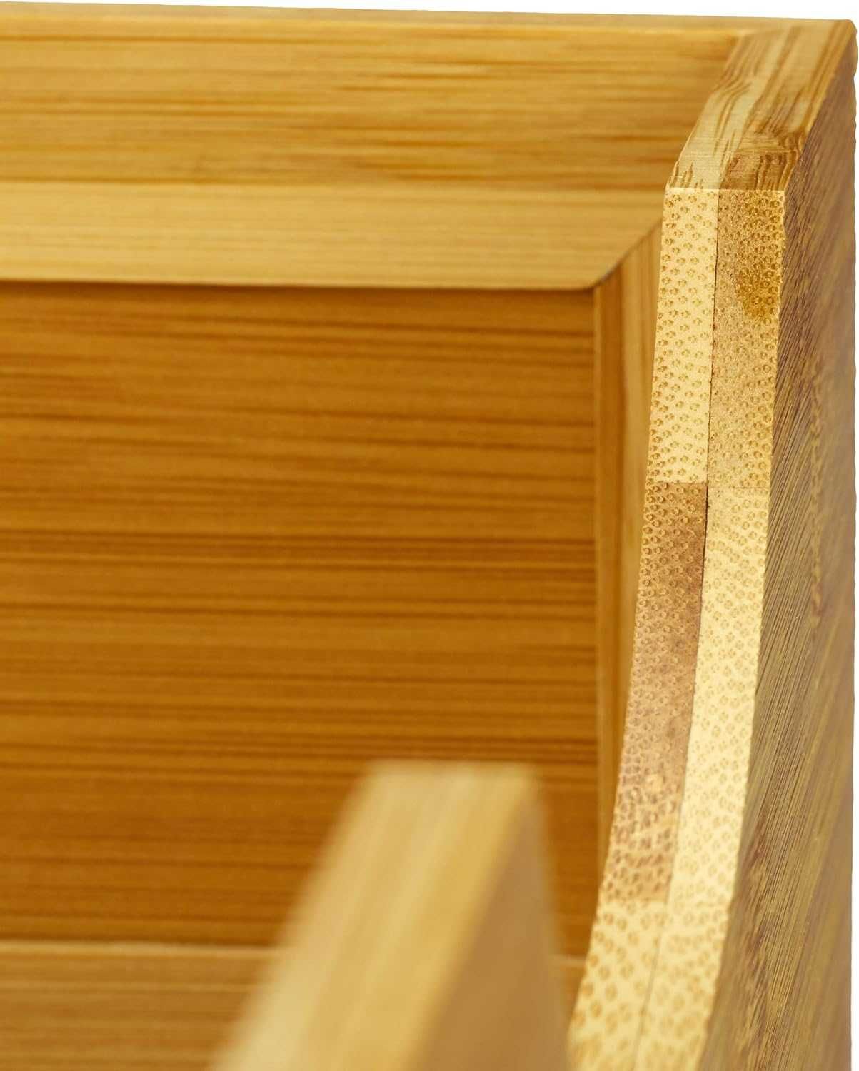 4R75 -60% bambusowa taca organizer na dokumenty bambus na biurko
