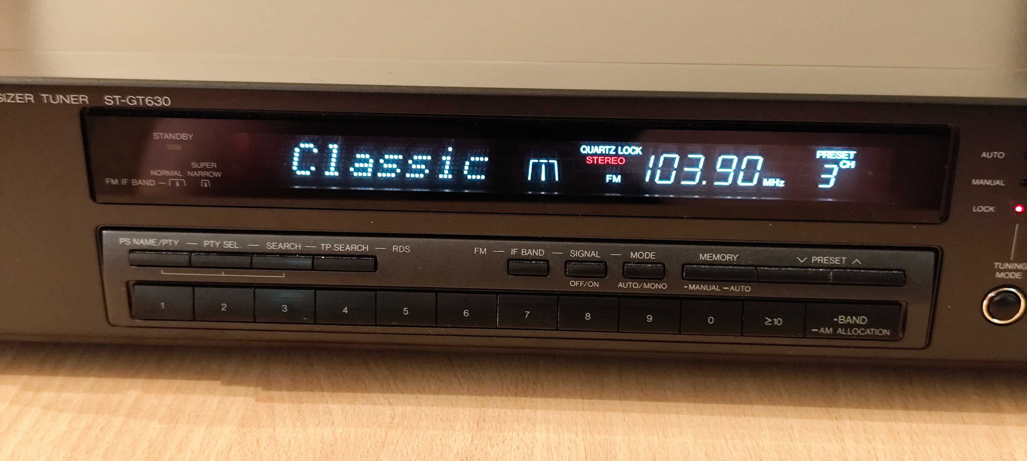 Technics ST-GT630 topowy tuner RDS STAN KOLEKCJONERSKI