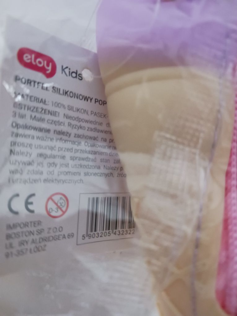Silikonowy portfelik pop LÓD / nowy