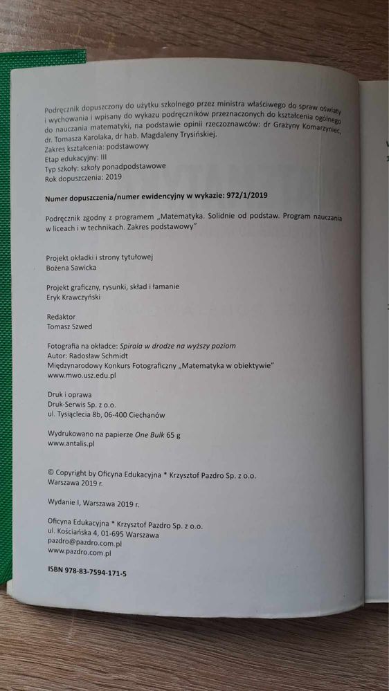 Matematyka 1 zakres podstawowy