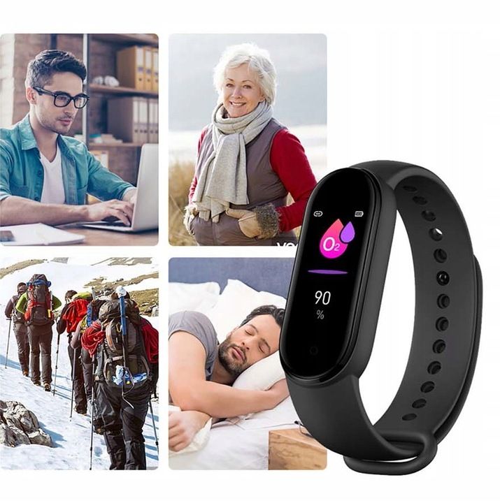 Zegarek Smartwatch M7 Męski Damski Smartband Wodoodporny Z Powiadomien
