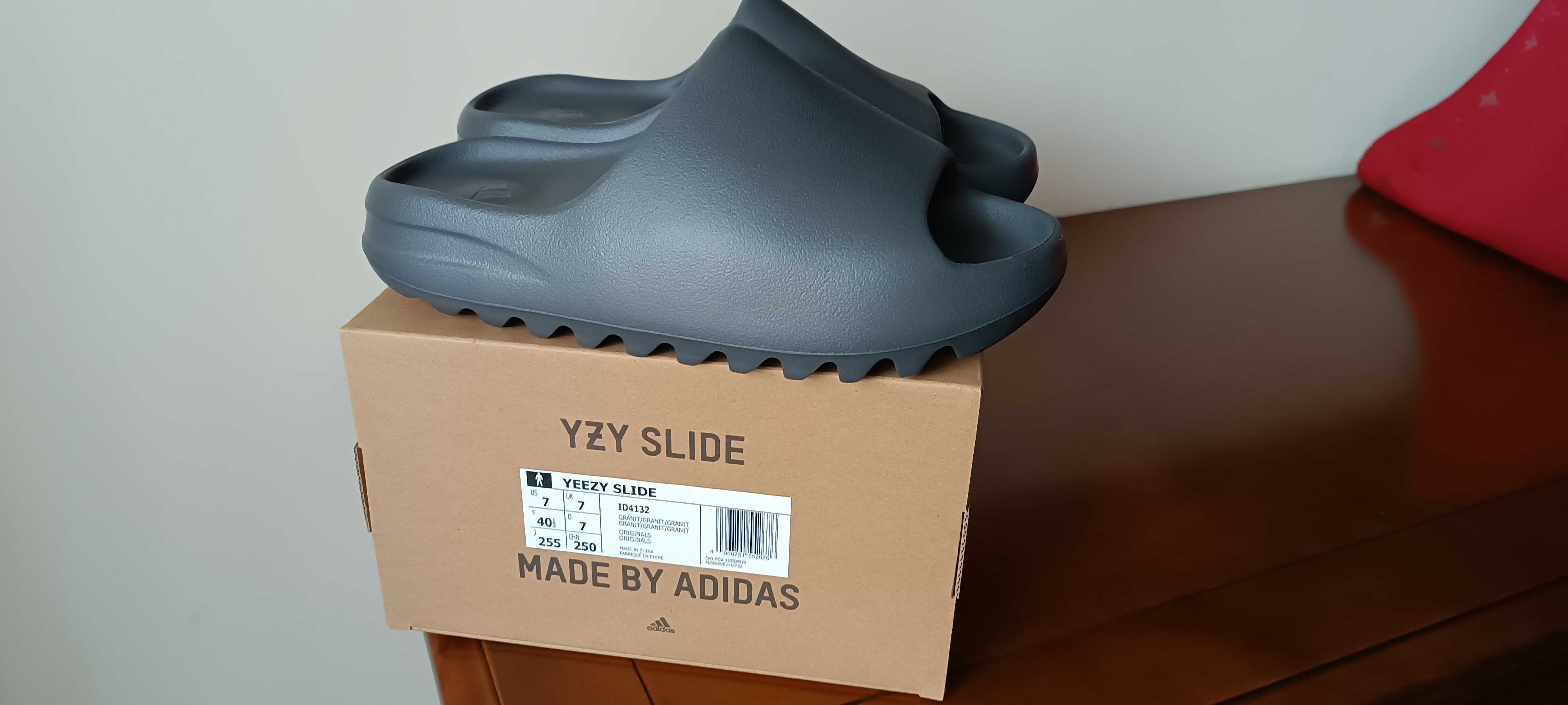 (r. Eur 40,5/ us7) Nowe Adidas YEEZY Slide Granite ID4132 klapki