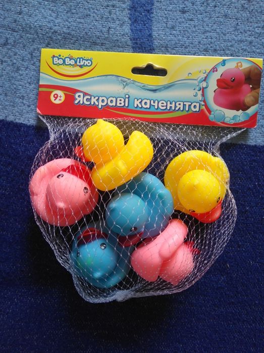 Яскраві каченята для купання ванни Be be lino
