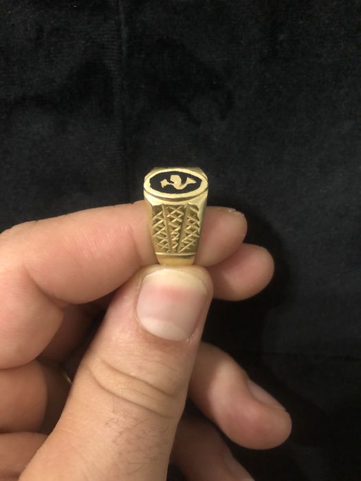 Złoty sygnet próba 750 18k rozmiar 22 - 9,5 gram