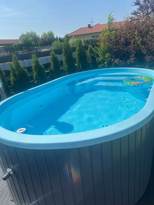 Basen ogrodowy komplet filtr transport LED jacuzzi balia oczko wodne