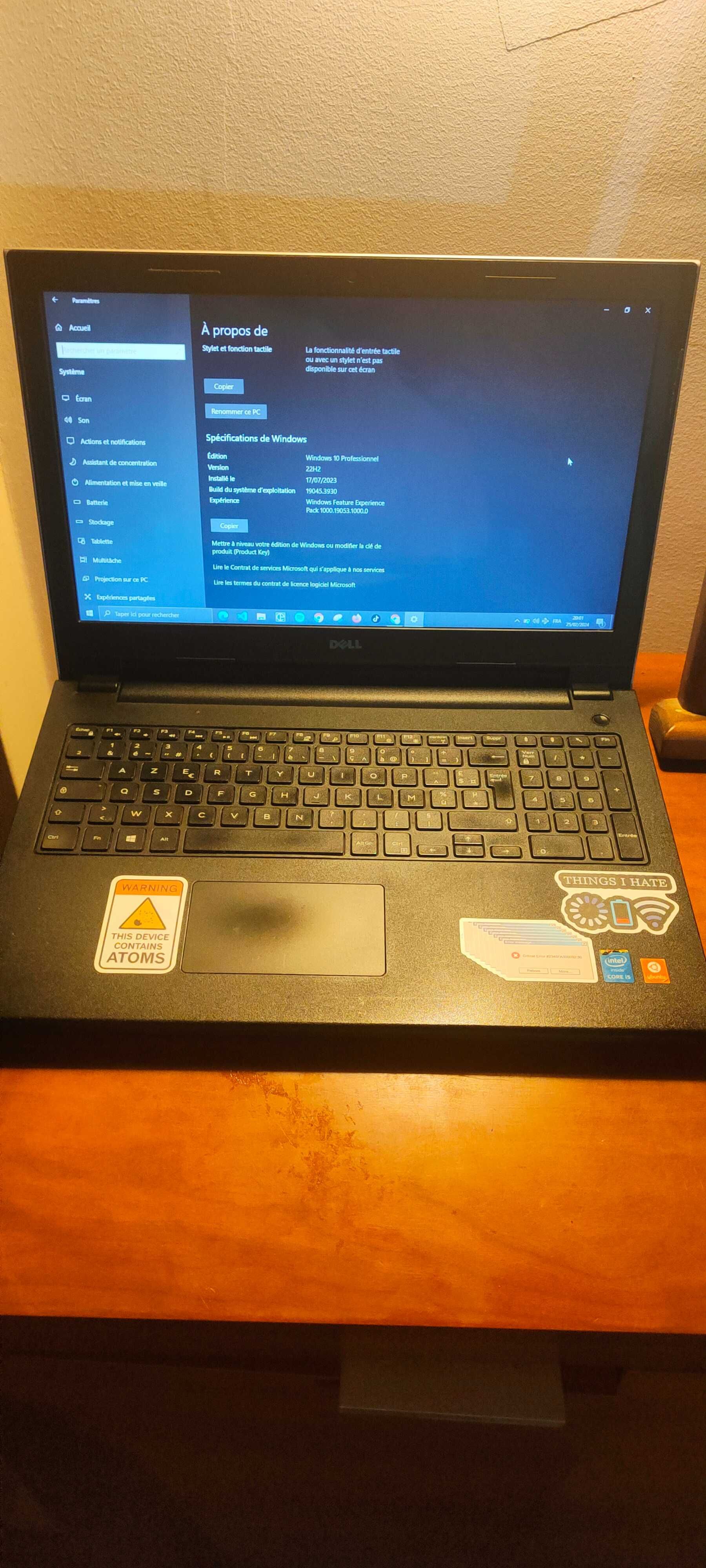 Computador portátil dell Inspiron 3543