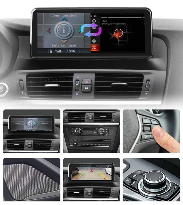 Radio nawigacja BMW X3 F25 X4 F26 Android Auto CarPlay