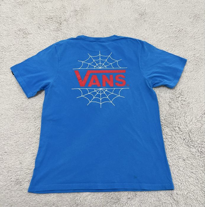 Vans Marvel r. 170 - 176 cm niebieski tshirt dla chlopca spiderman