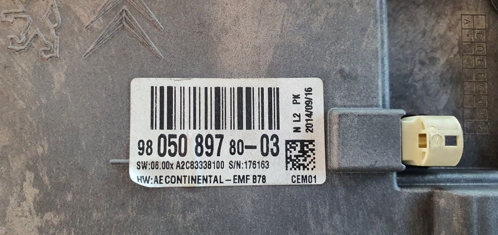 EKRAN WYSWIETLACZ start stop Panel Citroen C4 Picasso II