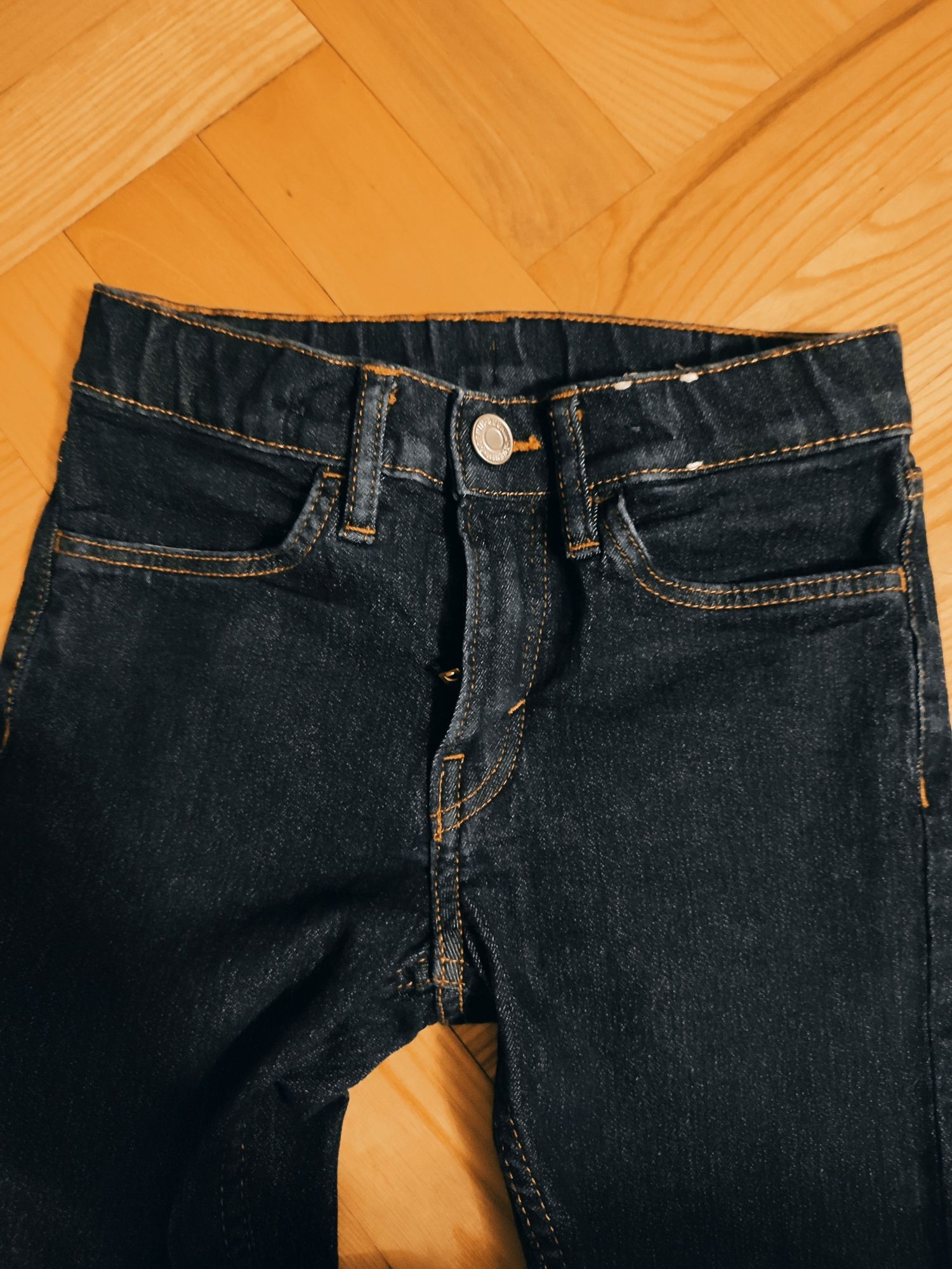 Spodnie jeans rozciągliwy h&m r.122 skinny fit