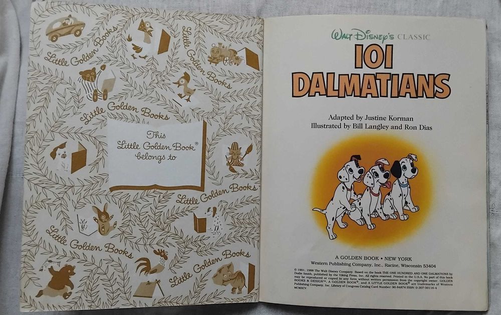 101 dalmatians Walt Disney's Classic книга для детей на английском