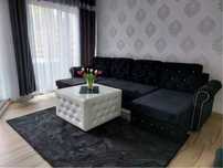 RATY narożnik w kształcie U Glamour sofa łóżko Chesterfield rozkładany