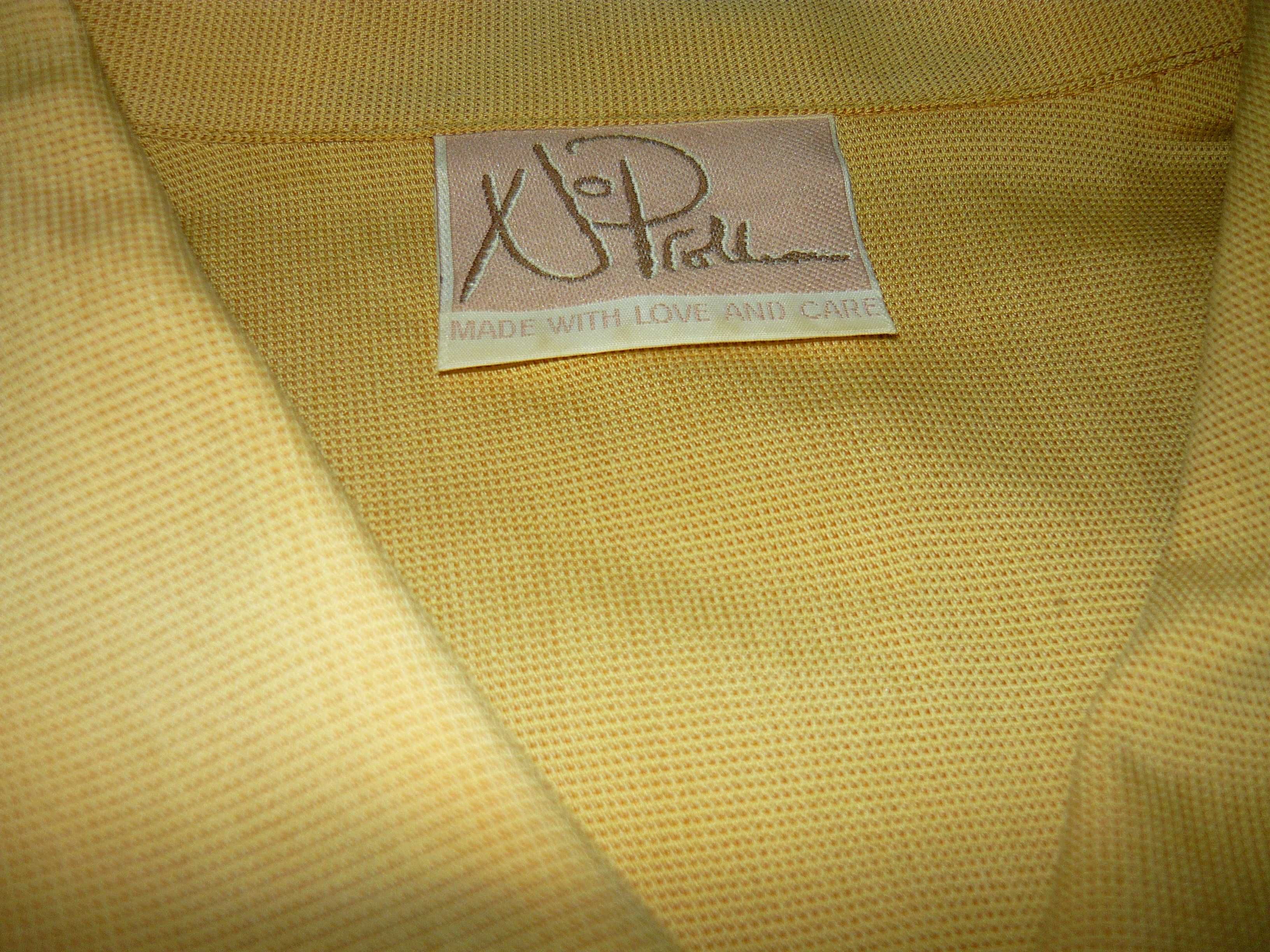 Conjunto de camisete comprida e saia - seda cor caril - Tamanho grande