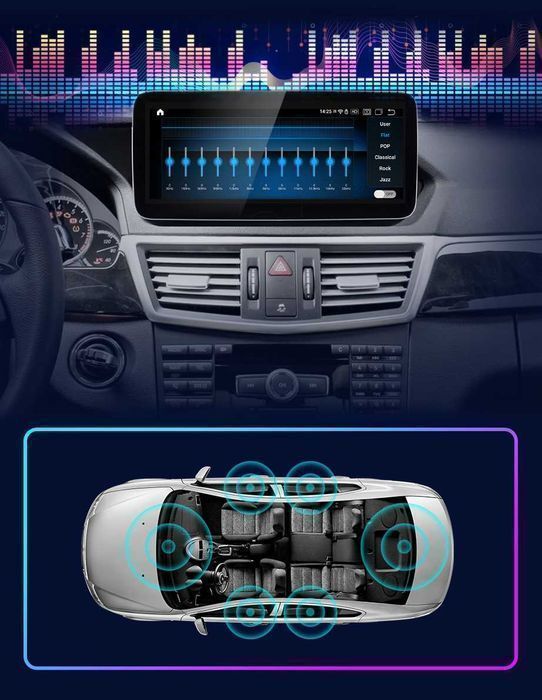 Radio nawigacja Mercedes E W212 E200 E230 E260 E300 Android CarPlay