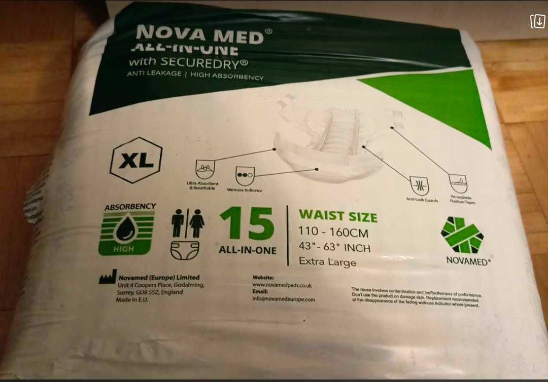 Novamed All in One pieluchomajtki dla dorosłych 14szt. XL