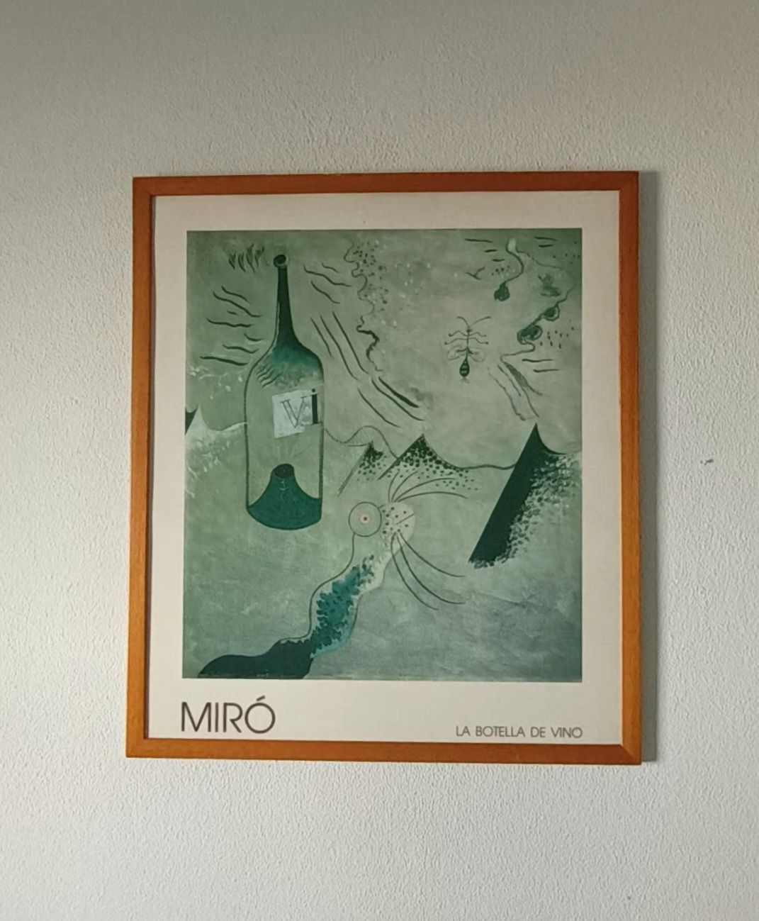 Quadro Joan Miró- La botella de vino