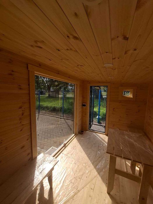 Sauna NOWOCZESNA MODERNO 6 metry Spa Ogrodowe Ocieplana
