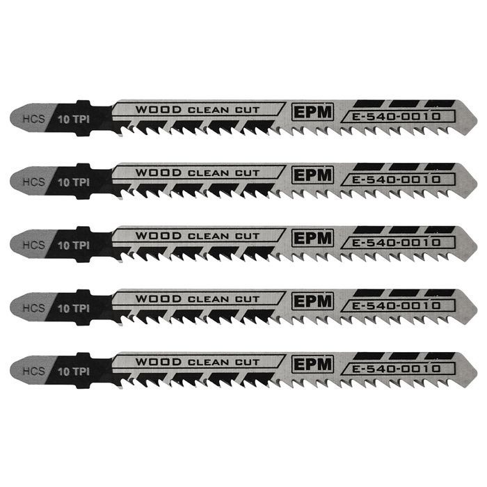 Brzeszczot Do Wyrzynarki 74Mm 10Tpi Drewno T101Br 5 Sztuk EPM