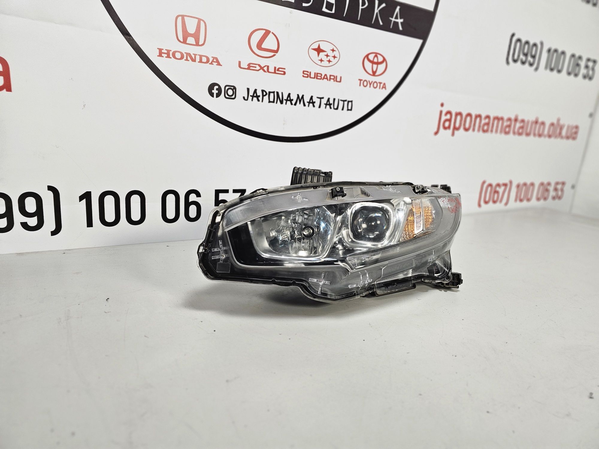 Ліва фара галоген Honda Civic X 2016-.. 33150TBAA01