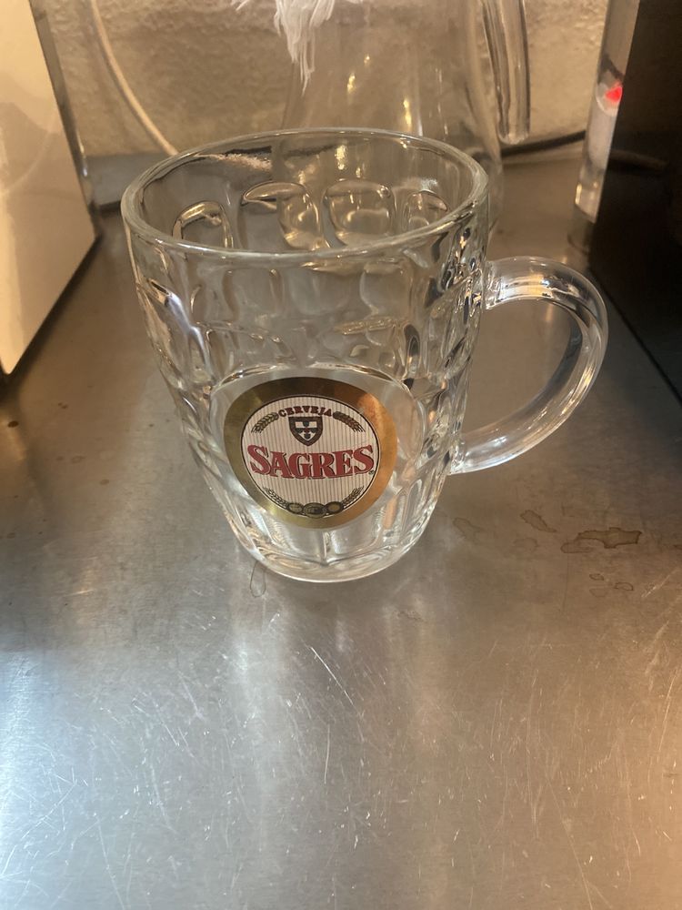 caneca de cerveja sagres antiga