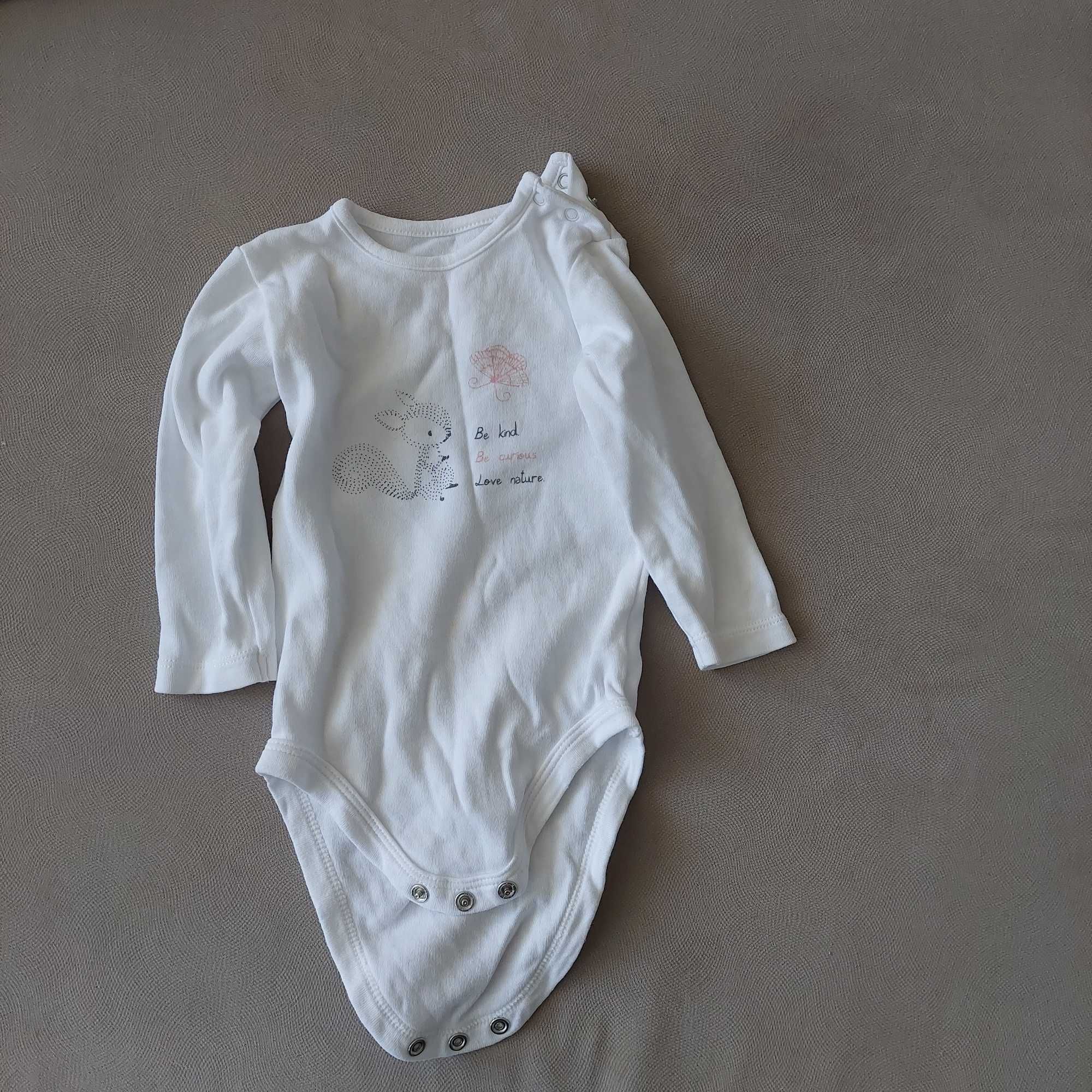 Białe body 74 cm