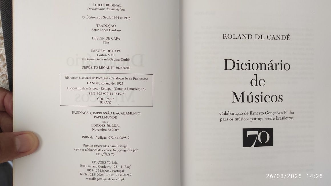 Roland De Candé - Dicionário De Músicos