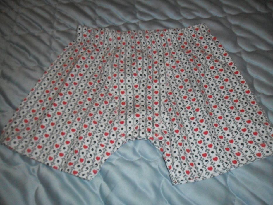 Boxers novos, tam. M, "eu amo-te"