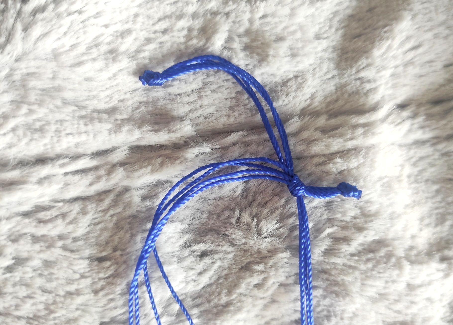 Regulowana ściągana bransoletka tloczonka oponka chabrowy sznurek