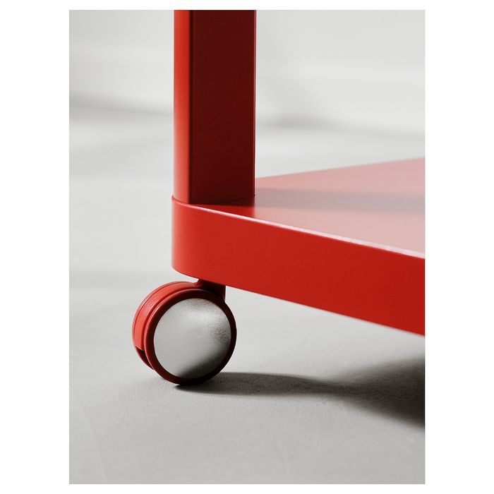 IKEA Conjunto 4 rodas cinzento ou vermelho