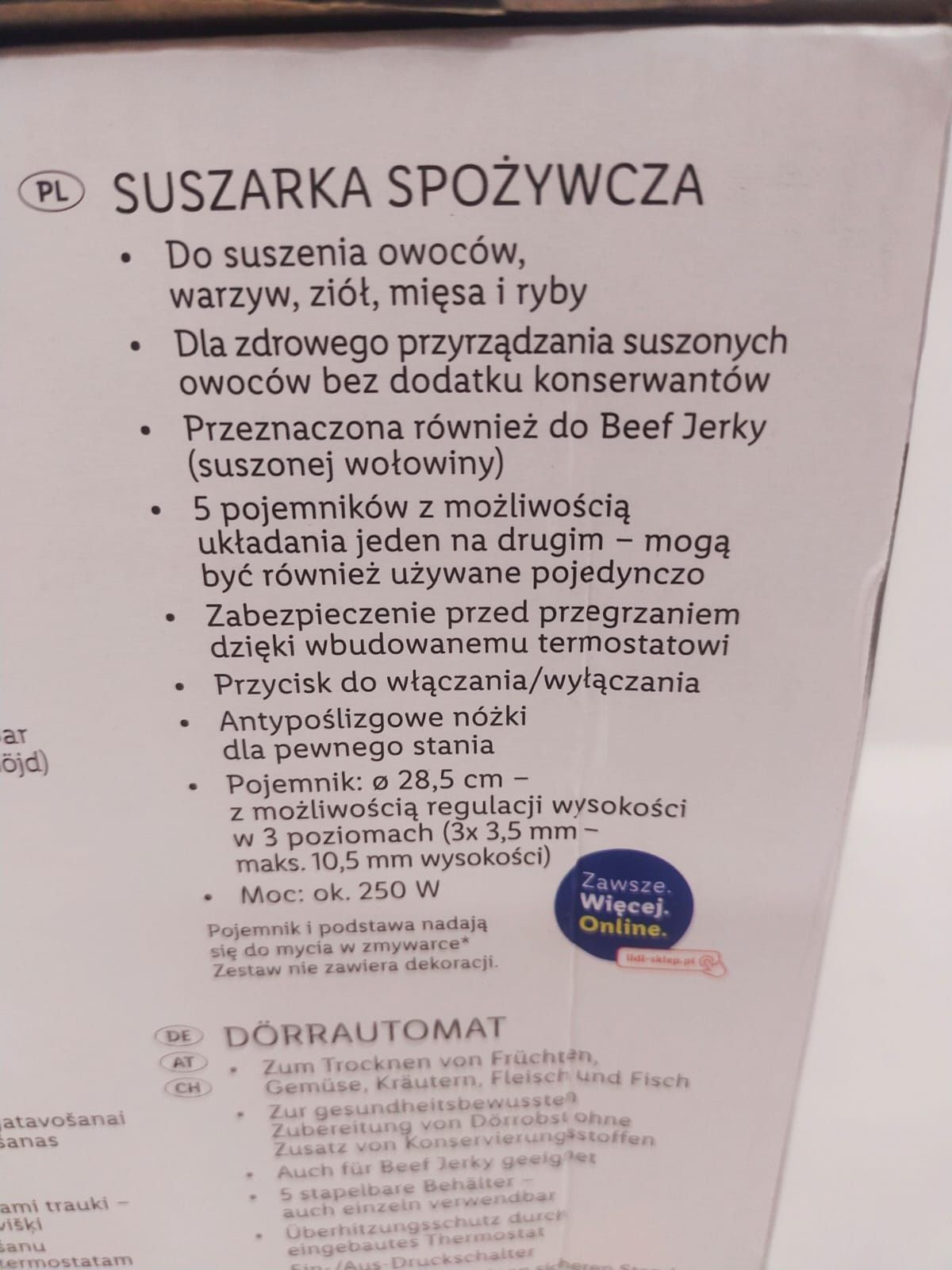 Suszarka spożywcza 250 W SilverCrest