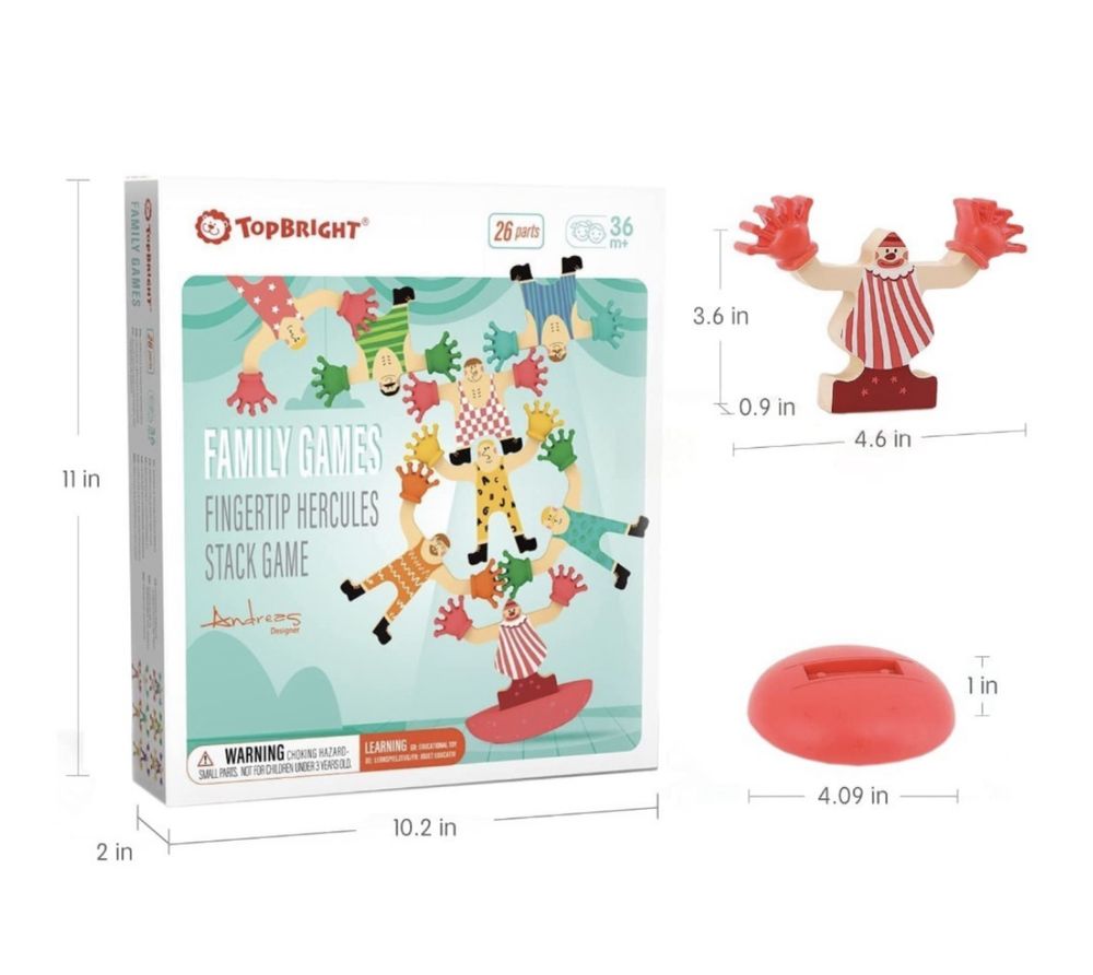 Деревянная игрушка балансир Геркулес Top Bright Figertip Hercules