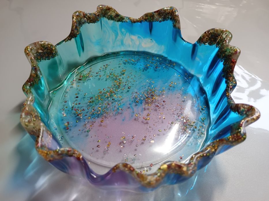 Misa dekoracyjna rękodzieło handmade żywica