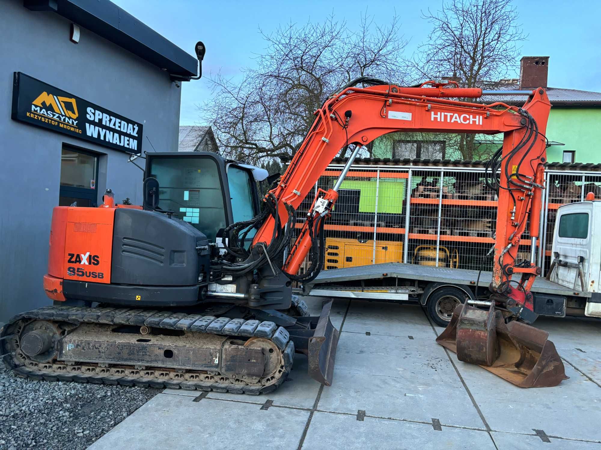 Minikoparka Hitachi ZX85USB-5A z2015r sprowadzona nie Cat, Yanmar.