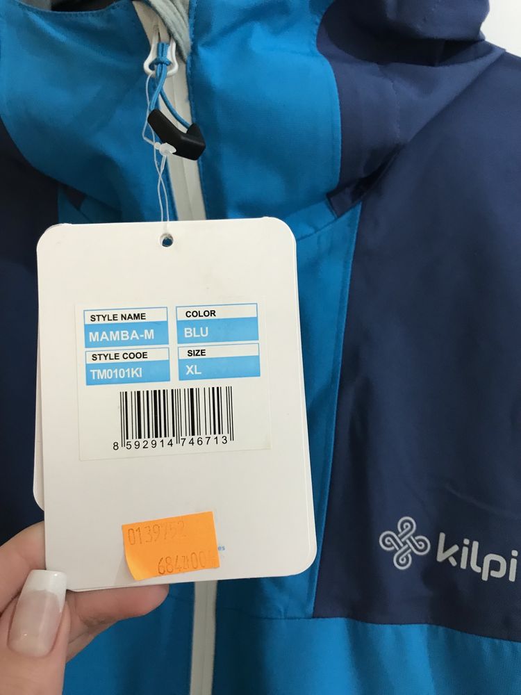 Nowa Męska wodoodporna kurtka outdoorowa Kilpi XL