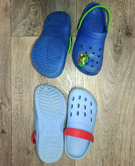 Дитячі Крокси Сабо  Shark 19 см. Та сині 17 см.