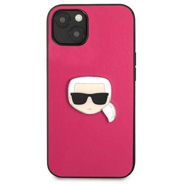 Etui Karl Lagerfeld iPhone 13 Mini Różowy Skórzane Ikonik