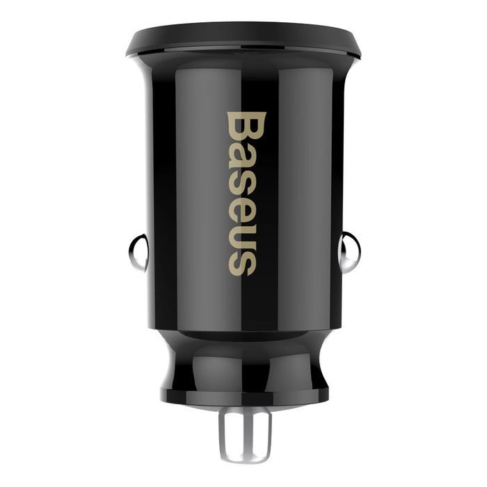 Baseus Grain Car Charger mini ładowarka samochodowa 2x USB 3.1A czarny