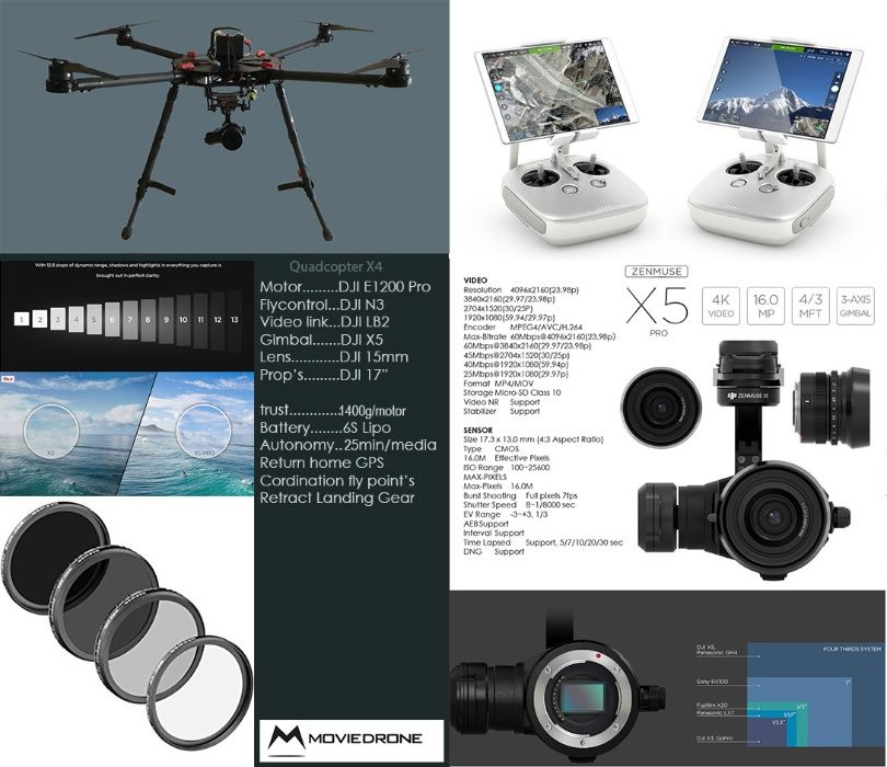 DJI Drone X4 multicopter