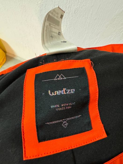 Лыжные штаны женские wedze яркие оранжевые горнолыжные