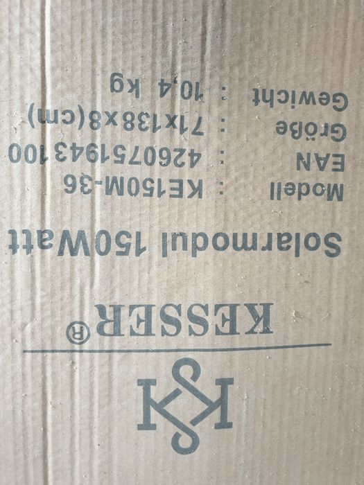 Painél solar monocristalinos 150w Novo- 12v NOVO