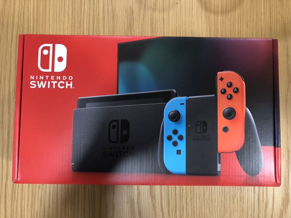 Nintendo Switch V2 Neon | Apenas a Caixa, não inclui a Consola